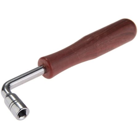 Pianonøkkel, Profesjonell L-formet Hammertuner Guzheng Firkant Strengeinstrumenter for Tuning Rustfritt Stål Profesjonell Adapter