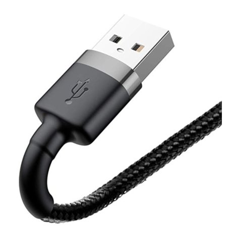 2m Baseus snabb USB-C laddare svart