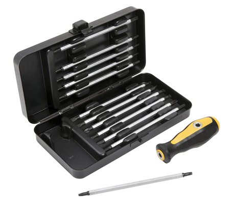 Ironside 120516 Bitssats 13 delar, med mejselhandtag, Borra & mejsla