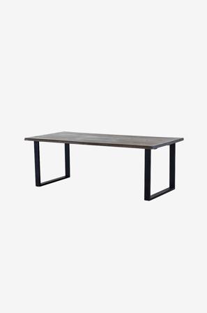 Torkelson - Matbord Exxet 210 cm med U-ben i metall - Brun - Matbord - Från Homeroom