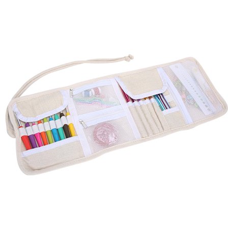 Hæklenålesæt Blødt TPR-håndtag Strikkesæt Aluminiumoxid DIY Manuelle syværktøjer