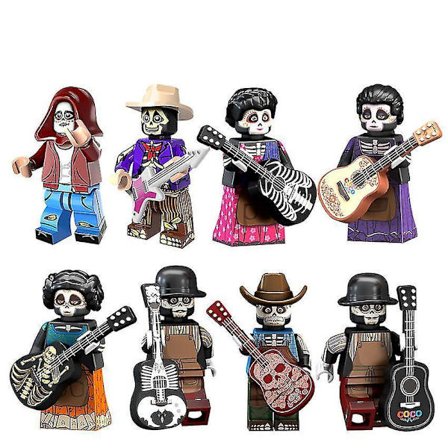 8pcs Dream Series Anime Assembled Children's Educational Toys Building Blocks Minifigures