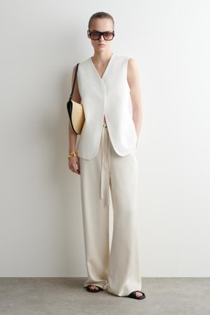 COS Women's Soleil Clutch Bag - Straw in Beige