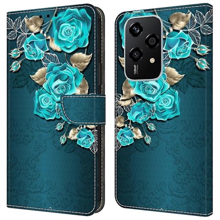 For Honor 200 Lite Lompakkokotelo Magneettilukolla 3D-kuvioitu Nahkainen Puhelinkotelo