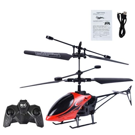 RC Helikopteri Lentokone 2-kanavainen RC-lentokone LED-valolla Törmäyksenestolentokone