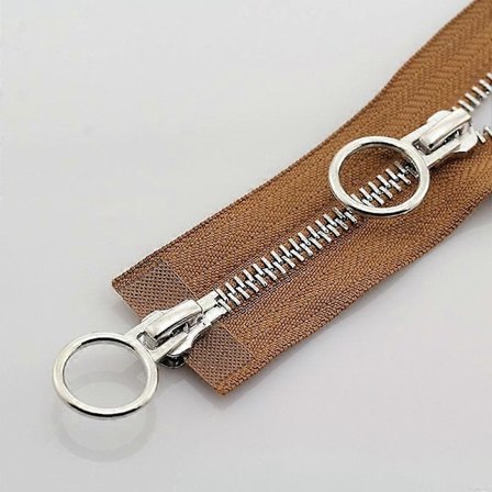 5# 70/90cm Metal Lynlås Dobbelt Slider Rund Ring Lynlås Til DIY Syning Beklædning