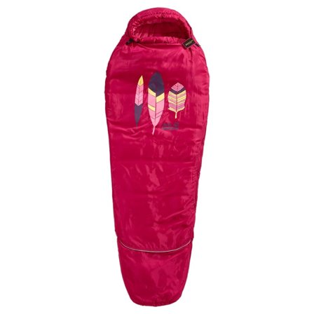 Jack Wolfskin Grow Up Kids synthetic sleeping bags Red LEFT