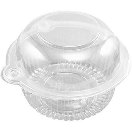 50 stk. PE-materiale plastik enkelt individuelle cupcake muffin domeholdere kasser kasser kopper pods