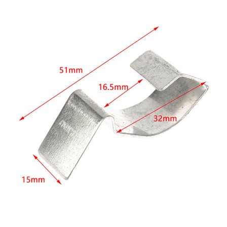 Bil Universal luftfilterhus Clips Luftfilterskalbefæstelse H