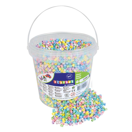 Playbox Mélange de perles pastel 10000 pièces par seau