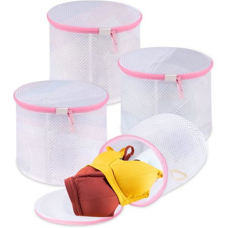 Pink - Vaskemaskine BH-net, Store vaskenet til sokker, B