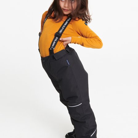 Fôret skallbukse - 110 - barneklær - black - Polarn O. Pyret