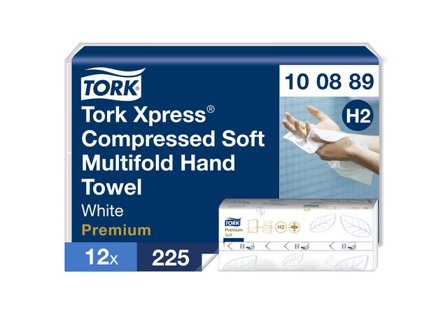 TORK Pappershandduk Xpress Komprimerad Mjuk Multifold Premium H2 2700/fp - Lyreco - Städ och hygien - Toalettpapper och torkpapper - Pappershanddukar