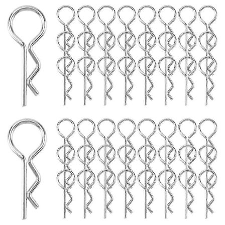 50st Mindre Stålclips S Skyddsstift Böj För 1/10 Rc Bil Fjärrkontroll Leksaker Reat Överträffa Reservdelar S-Yogu