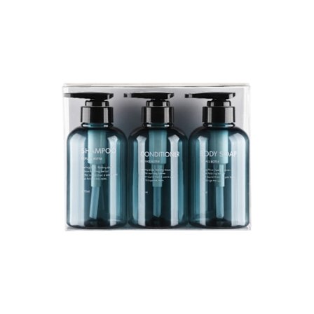 3 STK 300ml 500ml Gjenbrukbar Flytende Såpedispenser Sjampoflasker Stor Kapasitet for Kroppssåpe Sjampo Balsam