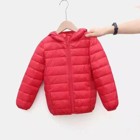 Flickor Långärmad Hooded Neck Ytterkläder Full Dragkedja Vadderad Kappa