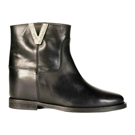 Via Roma 15 Stövlar with leather upward svart, Dam Stövlar, Dam, Storlek: 40 EU