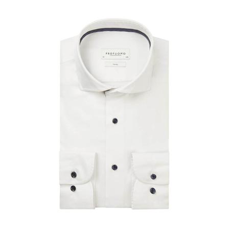 Profuomo Shirt , Wit , Heren , Maat: XL
