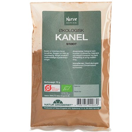 Natur Drogeriet Kanel Stødt Refill Ø 75 g, Helse & Madvarer, Krydderier, Kanel