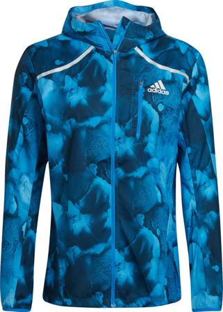 Adidas Men's Marathon Fast Graphic Jacket Men unlined workout jackets Blue M