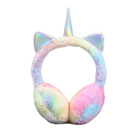 Søde Regnbue Unicorn Ørevarmere til Børn Piger