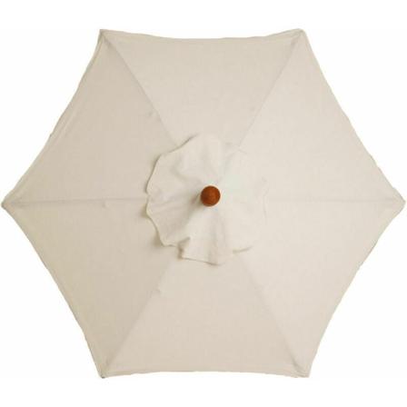 (Beige) Erstatningslerret for parasoll - 6 ribber - Diameter 2 meter