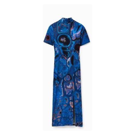 Desigual, Dresses Blauw, Dames, Maat:XL