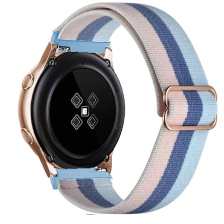20 mm 22 mm band för Samsung Galaxy Watch 4/classic/3/5/ pro/active 2 Gear S3 Elastisk nylon Huawei Watch Gt 2 2e 3 Pro Strap