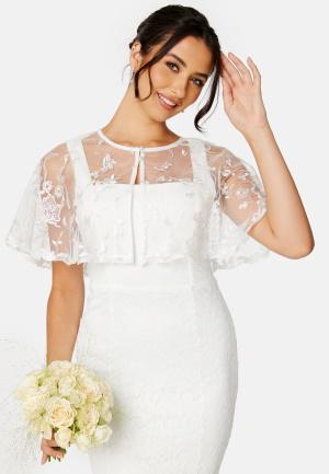 Bubbleroom Occasion - Mary Cover up XXS/XS - White - Bröllopsaccessoarer - Dam