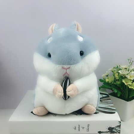 23CM Bedårende Kawaii Hamster Blød Plys Legetøjsdukke Søde Udstoppede Legetøjsgaver