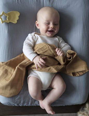 Fabelab Changing Mattress Cover - Cottage B - Blue - ONE SIZE