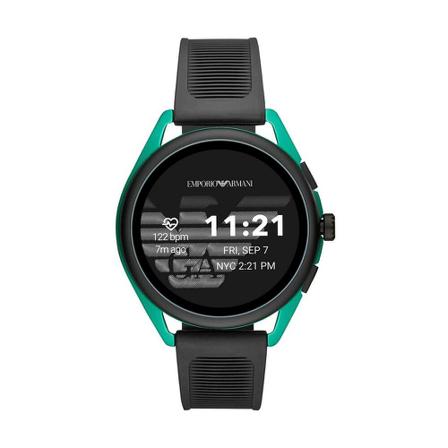Emporio Armani, Smartwatch 3 Zwart, Heren, Maat:ONE Size,rubber