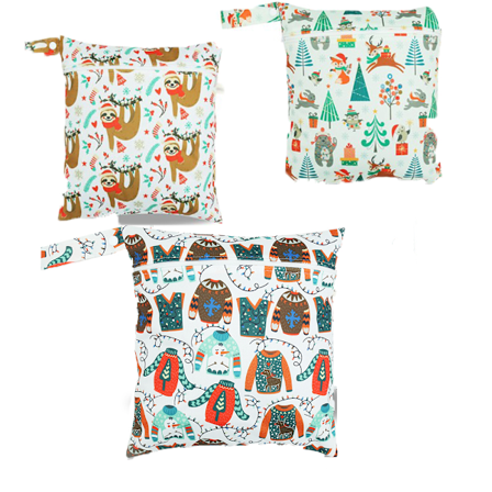 Våtposer for tøybleier, 3-pakning bleieposer