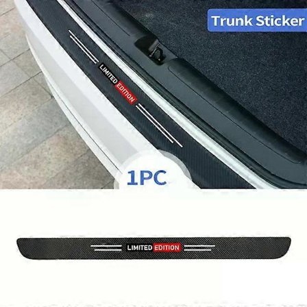 Karbonfiber Bil Dørterskel Beskytter Bil Bakre Støtfanger Beskytter Klistremerker Passer for Toyota Lexus Nissan Passer for Chevrolet Hyundai KIA