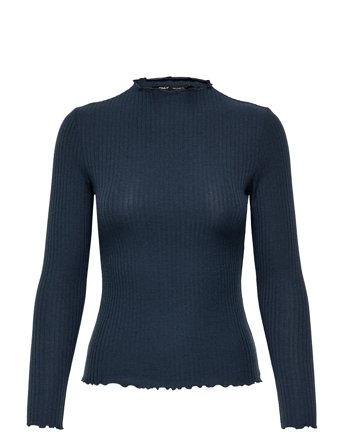 Onlemma L/S High Neck Top Noos Jrs Navy ONLY