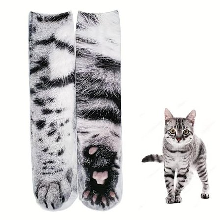 24 Styles Dyrepote Sokker - Sjove 3D Dyresokker med Tiger, Hund