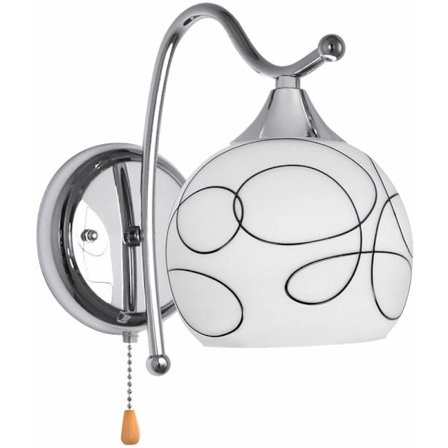 Moderne LED-krystallvegglampe, ganglampe, soveromsvegglampe, verandaarmatur, ett hode med bryter