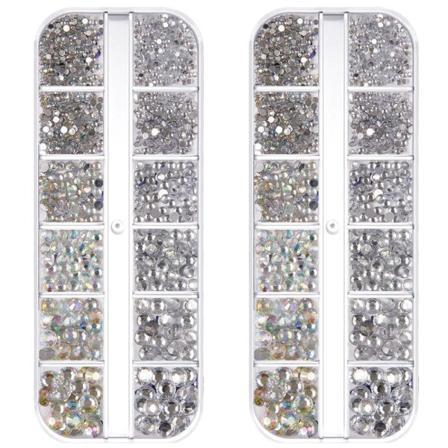 Kristallstrass, Nail Art Skor Klänningskort Hantverk DIY Diamanter Dekoration style 3