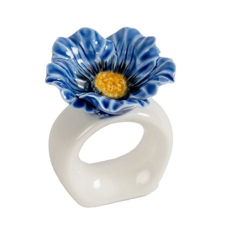 Byon Poppy serviettring 2-pakning, blå