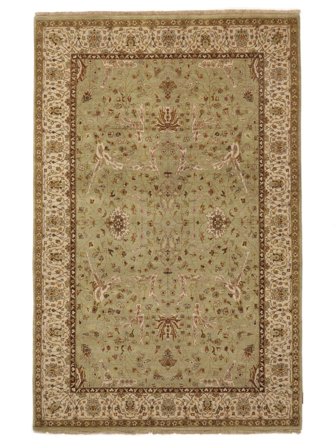 Handknuten Sarough American Matta 155X238 Brun/Orange