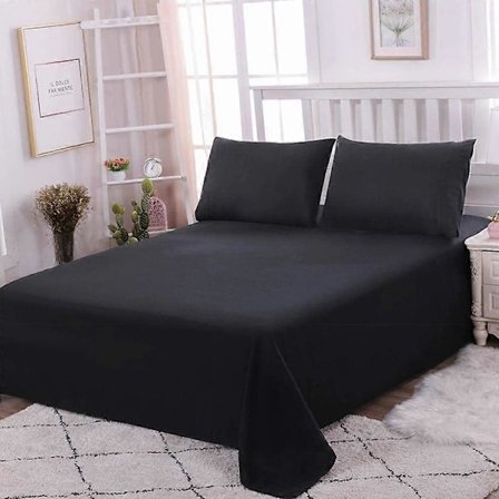 1-persons flatt laken i 100 % bomull, 200 x 230 cm – bomullslaken, uten elastisk bånd [HK]