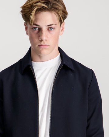 Les Deux Como Coach Jacket Niebieski Kurtki Chłopiec - Kids Brand Store