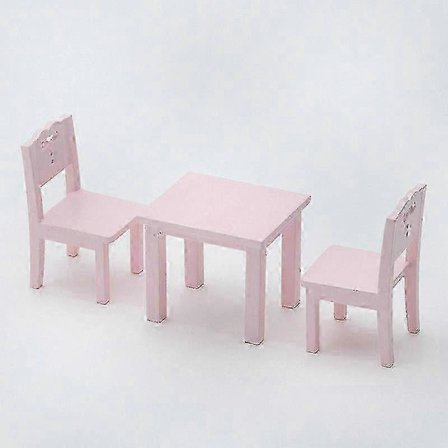3-delat bord- och stolsset för barn - Barnmöbler för lekrum, lärande och låtsaslekar (LGL)