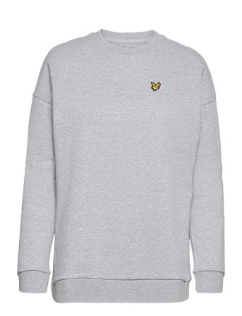 Over D Sweatshirt Sweat-shirt Tröja Grå Lyle & Scott