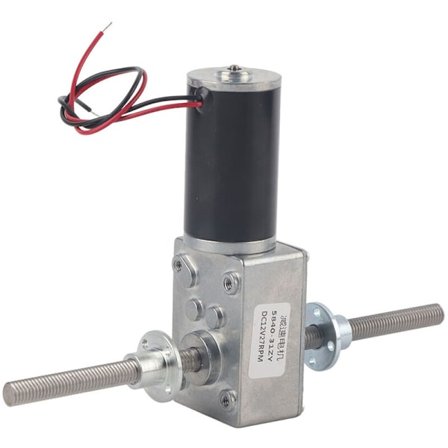 Höger och vänster snäckväxelmotor, koaxiell axel, M8 gänga, hastighetsreduktion 1280, motor med fläns, hastighetsreduktion 290