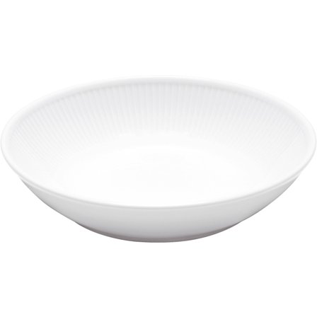 Pillivuyt Hvid Plissé dyp salat-/pastatallerken' - 'Hvit