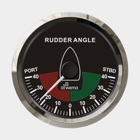 Roderlägesinstrument 0-5K 85 mm svart Silverline