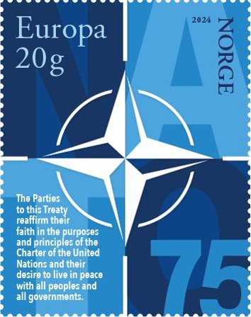 Norge - NATO 75 års medlemsskab - Postfrisk frimærke