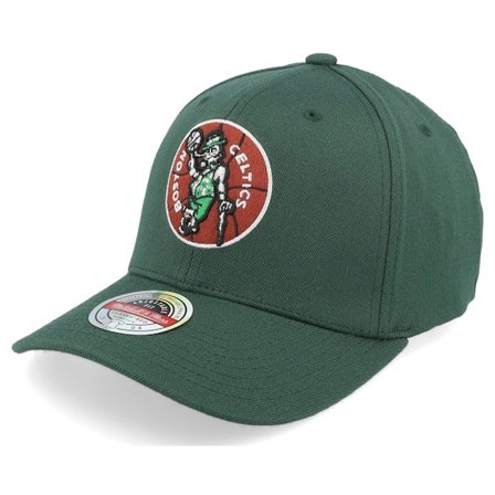 Mitchell & Ness - NBA Groen adjustable Cap - Boston Celtics Team Logo Seasonal Classic Red Emerald Adjustable @ Hatstore