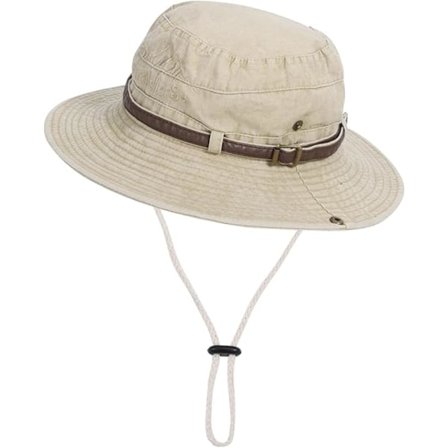 Sammenleggbar solhatt safarihatt for menn Anti UV utendørs fjellklatring Reisehatt Fisherman Cap Bucket Hat, Khaki